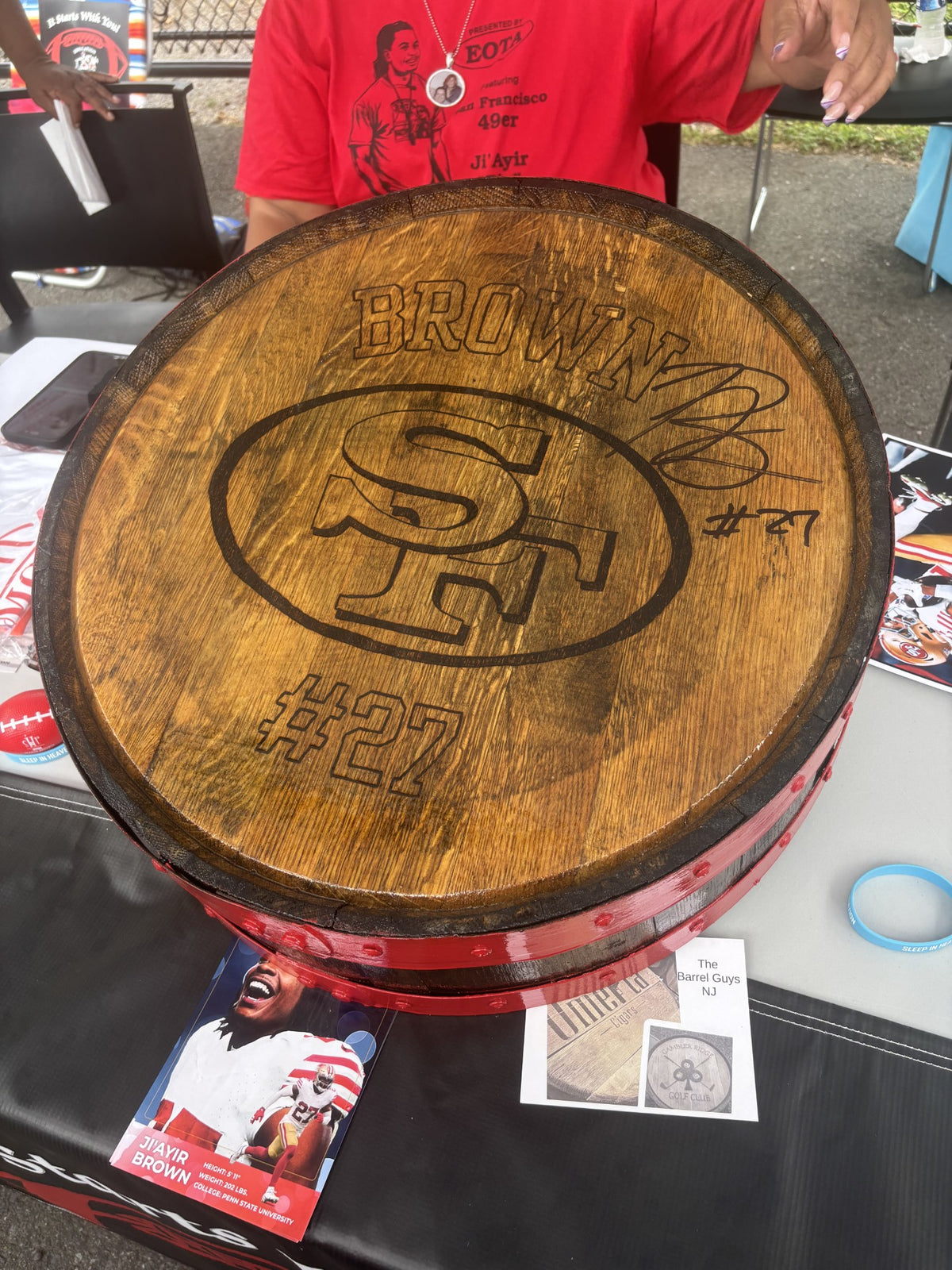 Barrel Head with 6 Inch Base