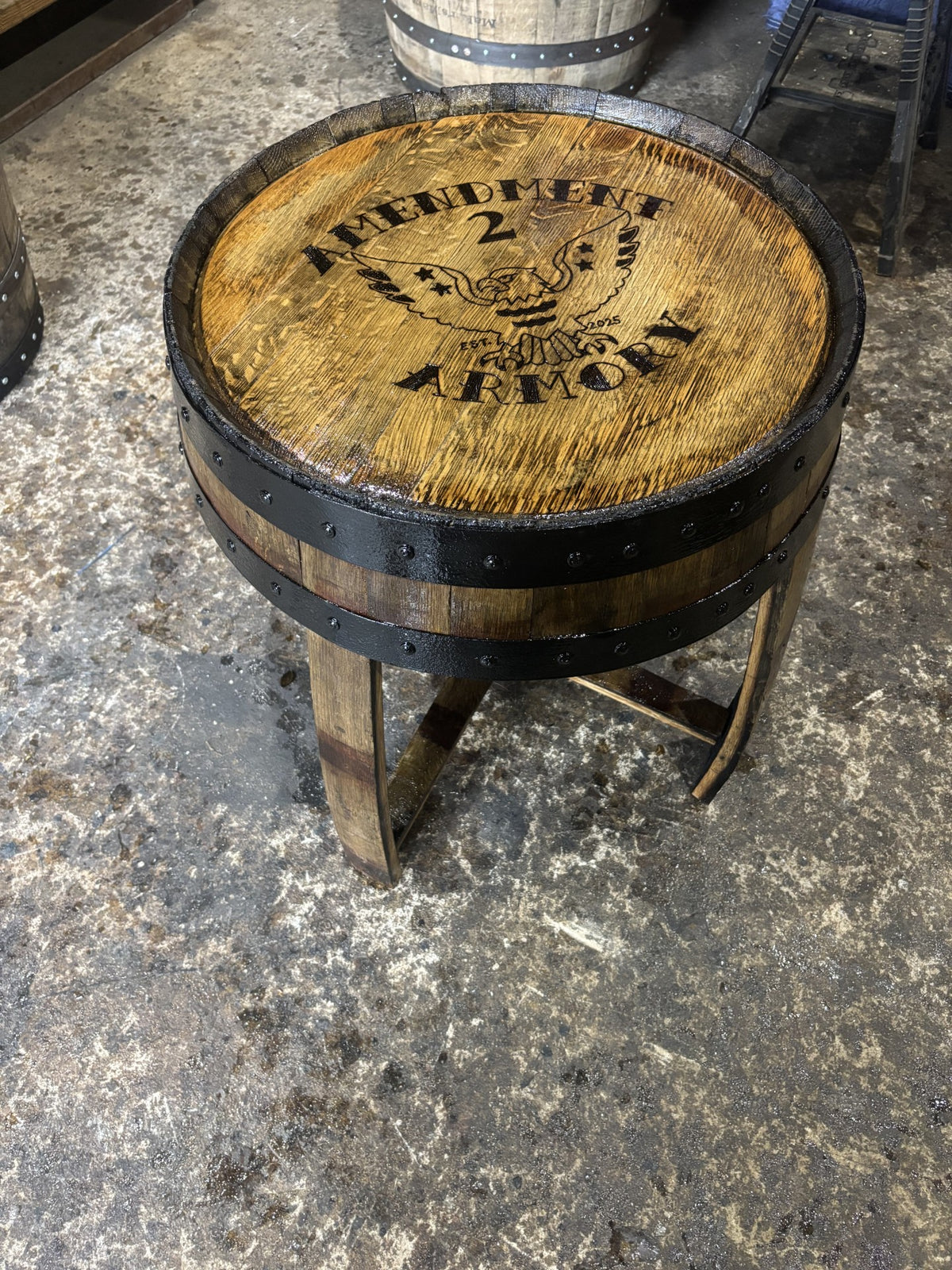 Barrel End Table
