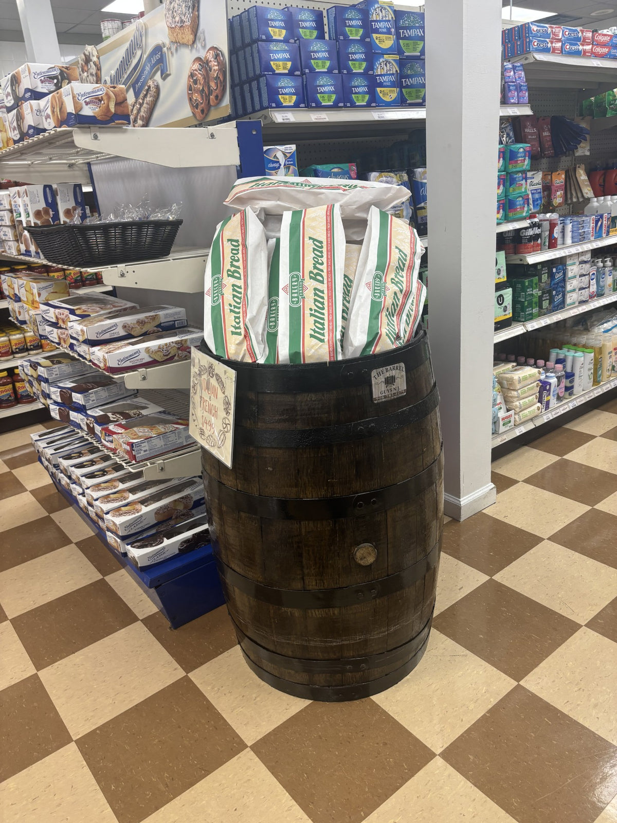 Barrel Garbage Can