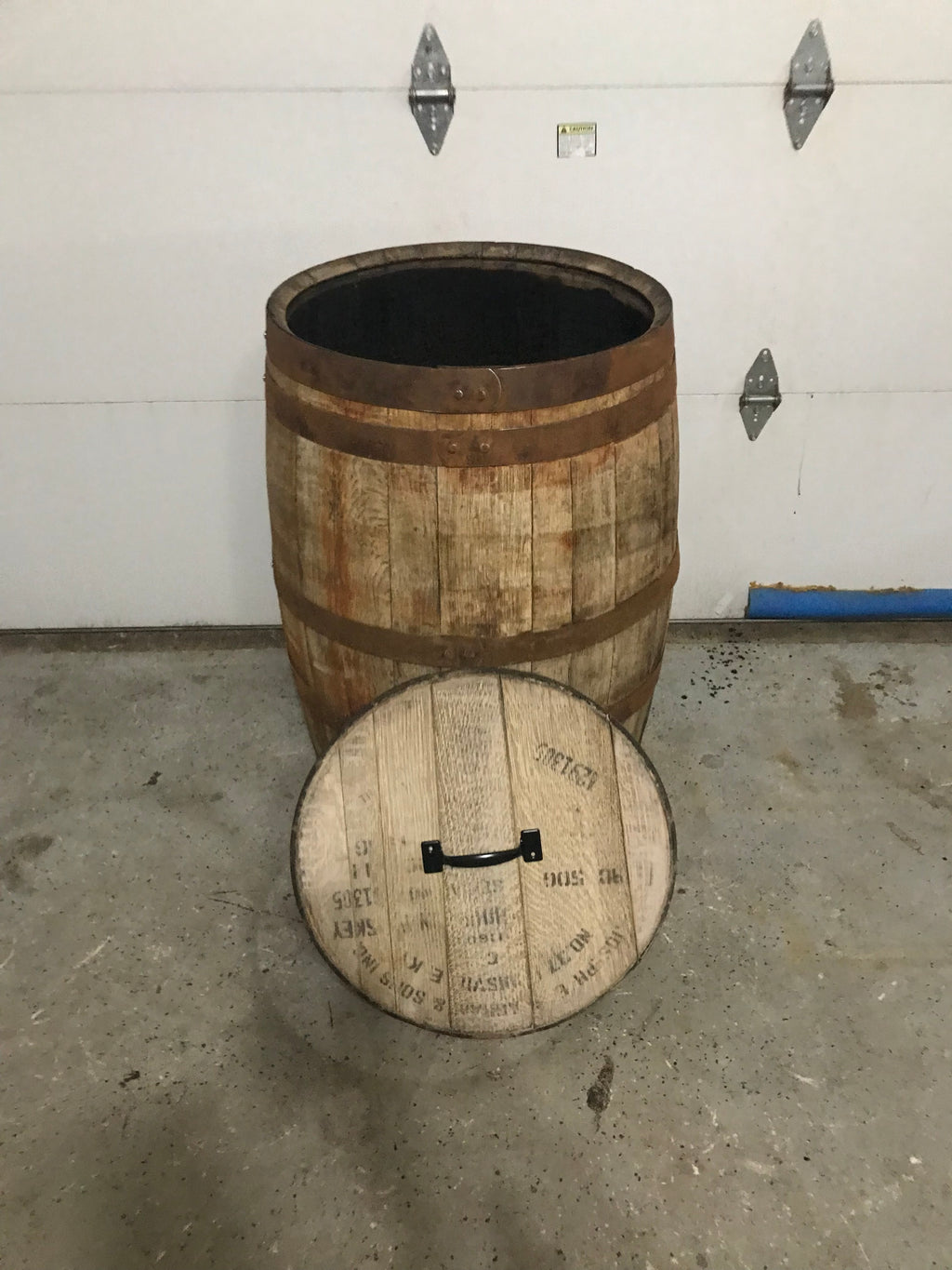 Barrel Garbage Can