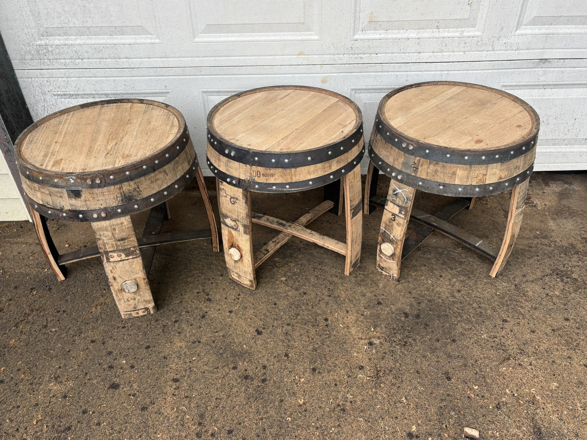 Barrel End Table