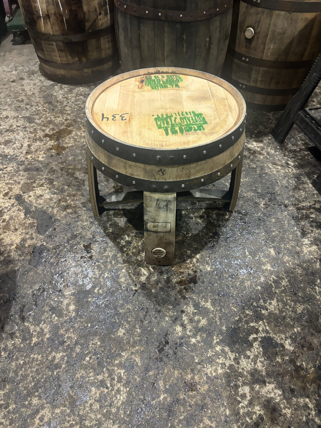Barrel End Table